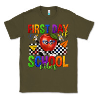 Army Green first day of school vibes Classic Tee - texasbilliewilder