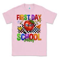 Bubblegum Pink first day of school vibes Classic Tee - texasbilliewilder