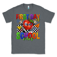 Charcoal Heather first day of school vibes Classic Tee - texasbilliewilder