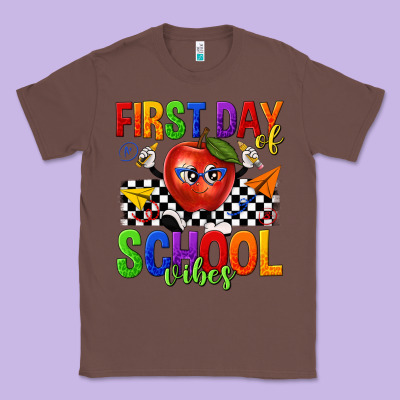 First Day Of School Vibes Classic Tee Designed By Texasbilliewilder