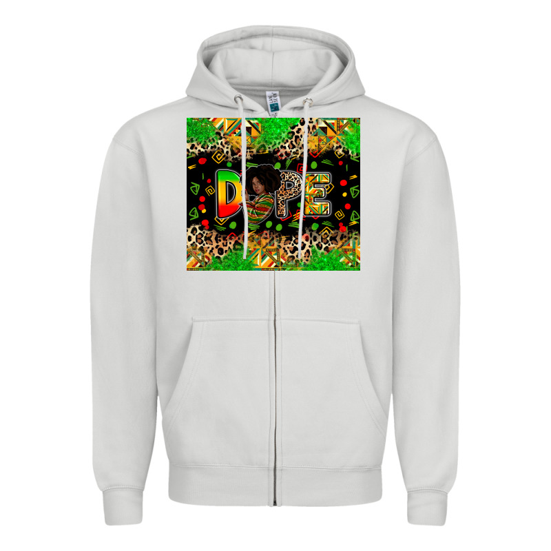 Dope Juneteenth Zipper Hoodie by Zillion Design Studio | Teevron