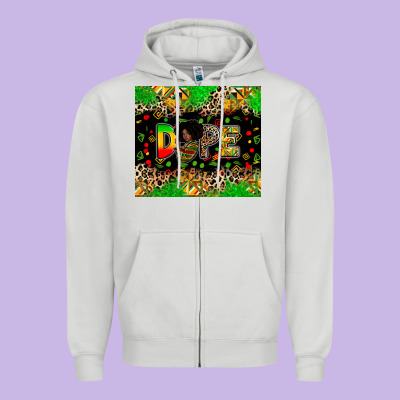 Dope Juneteenth Zipper Hoodie Designed By Zillion Design Studio