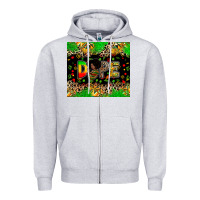 Heather Grey dope juneteenth Zipper Hoodie - Zillion Design Studio