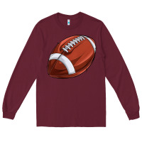 Burgundy football Long Sleeve Tee - texasbilliewilder