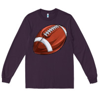 Plum football Long Sleeve Tee - texasbilliewilder