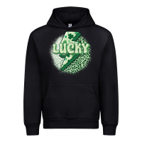 Black st. patrick's day lucky Urban Hoodie - MaliasSmallBusiness