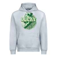 Heather Grey st. patrick's day lucky Urban Hoodie - MaliasSmallBusiness