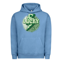 Pigment Pebble Blue st. patrick's day lucky Urban Hoodie - MaliasSmallBusiness