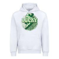 White st. patrick's day lucky Urban Hoodie - MaliasSmallBusiness