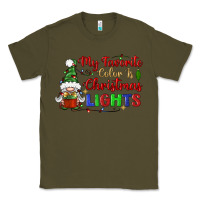 Army Green my favorite color is christmas lights Classic Tee - BundleAndBundleShop