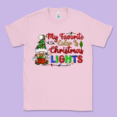 My Favorite Color Is Christmas Lights Classic Tee Designed By Bundleandbundleshop