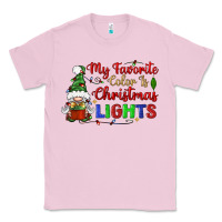 Bubblegum Pink my favorite color is christmas lights Classic Tee - BundleAndBundleShop