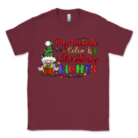 Burgundy my favorite color is christmas lights Classic Tee - BundleAndBundleShop