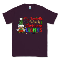 Plum my favorite color is christmas lights Classic Tee - BundleAndBundleShop