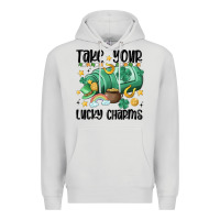 Dove Grey take your lucky charms Premium Hoodie - MaliasSmallBusiness