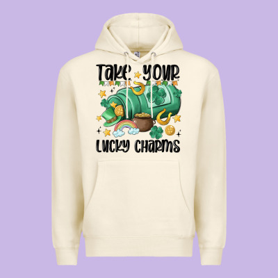 Take Your Lucky Charms Premium Hoodie Designed By Maliassmallbusiness