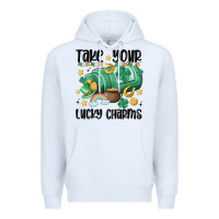 White take your lucky charms Premium Hoodie - MaliasSmallBusiness