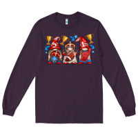 Plum football gnome with element Long Sleeve Tee - texasbilliewilder