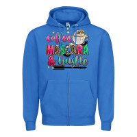 True Royal coffee mascara and hustle Zipper Hoodie - Zillion Design Studio