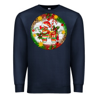 Navy Christmas Pinata Ornament Premium Sweatshirt - Artiststas
