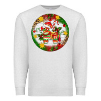 Oatmeal Heather Christmas Pinata Ornament Premium Sweatshirt - Artiststas