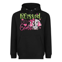 Black blessed with girls Heavyweight Hoodie - JahusDesignShop