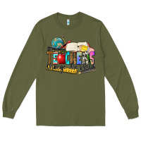 Army Green teachers change the world Long Sleeve Tee - Zillion Design Studio