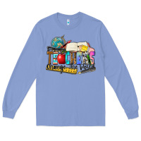 Colony Blue teachers change the world Long Sleeve Tee - Zillion Design Studio