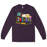 Plum teachers change the world Long Sleeve Tee - Zillion Design Studio