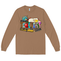 Toasted Coconut teachers change the world Long Sleeve Tee - Zillion Design Studio