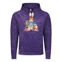 Cloud Purple easter bunny and eggs Vintage Hoodie - AdoDesignShop