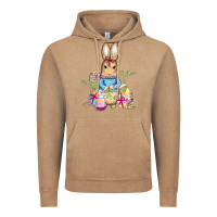 Vintage Coffee easter bunny and eggs Vintage Hoodie - AdoDesignShop