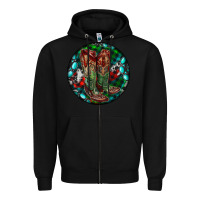 Black Christmas Cowboy Boots Zipper Hoodie - RanaPortraitStore