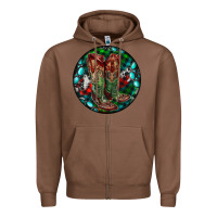 Chestnut Christmas Cowboy Boots Zipper Hoodie - RanaPortraitStore