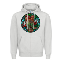 Dove Grey Christmas Cowboy Boots Zipper Hoodie - RanaPortraitStore