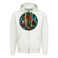 Oatmeal Heather Christmas Cowboy Boots Zipper Hoodie - RanaPortraitStore