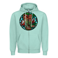 Seafoam Christmas Cowboy Boots Zipper Hoodie - RanaPortraitStore
