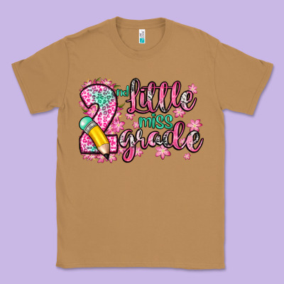 Little Miss 2nd Grade Classic Tee Designed By Zillion Design Studio