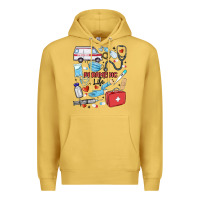 Antique Gold can't talk right now doing paramedic stuff Premium Hoodie - MaliasSmallBusiness