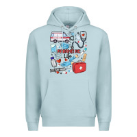 Blue Mist can't talk right now doing paramedic stuff Premium Hoodie - MaliasSmallBusiness