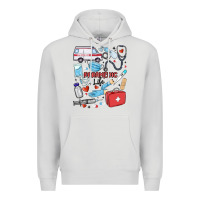 Dove Grey can't talk right now doing paramedic stuff Premium Hoodie - MaliasSmallBusiness