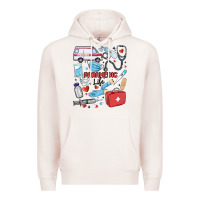 Pale Pink can't talk right now doing paramedic stuff Premium Hoodie - MaliasSmallBusiness