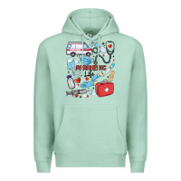 Seafoam can't talk right now doing paramedic stuff Premium Hoodie - MaliasSmallBusiness