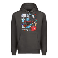 Smoke can't talk right now doing paramedic stuff Premium Hoodie - MaliasSmallBusiness