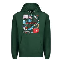 Sports Green can't talk right now doing paramedic stuff Premium Hoodie - MaliasSmallBusiness
