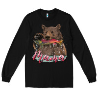 Black Mother's Day Mama Bear Hunting Fish Long Sleeve Tee - RanaPortraitStore