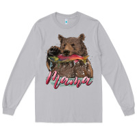 Moon Dust Mother's Day Mama Bear Hunting Fish Long Sleeve Tee - RanaPortraitStore