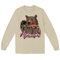 Mushroom Mother's Day Mama Bear Hunting Fish Long Sleeve Tee - RanaPortraitStore