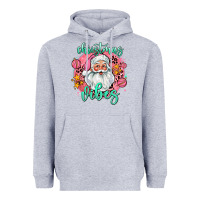 Heather Grey christmas vibes santa Heavyweight Hoodie - AdoDesignShop