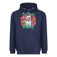 Navy christmas vibes santa Heavyweight Hoodie - AdoDesignShop
